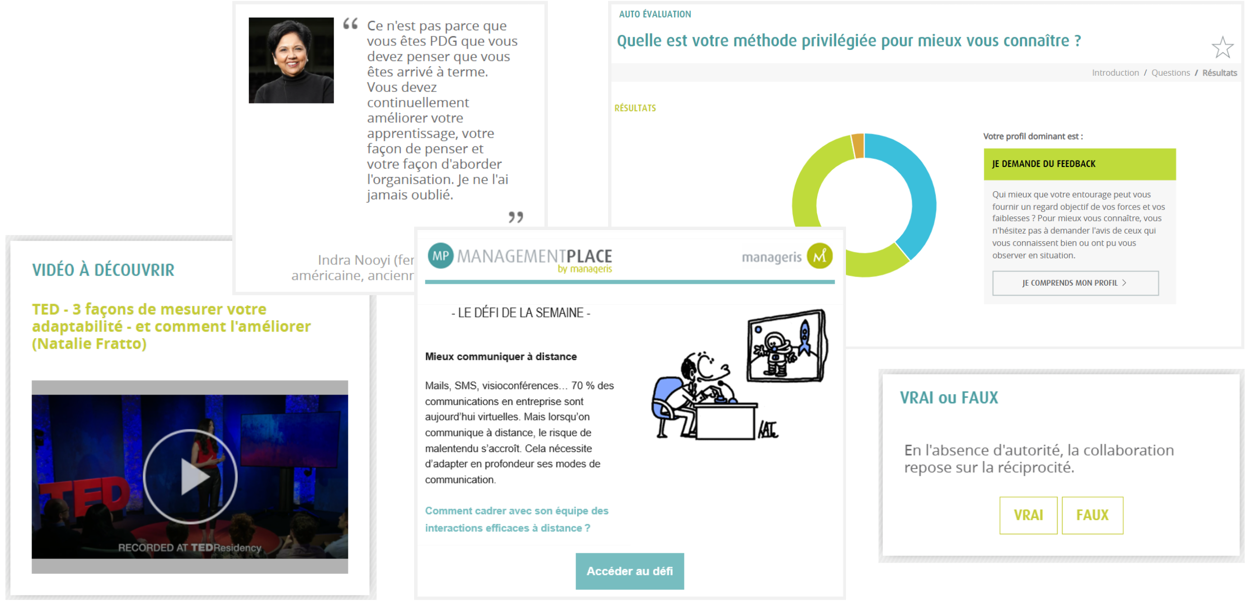 Aperçus des animations